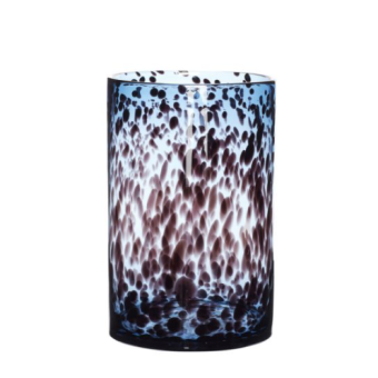 Vase BURGUNDY léopard bleu petit modèle