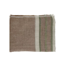 Plaid / nappe de table BRUNELLO marron et vert