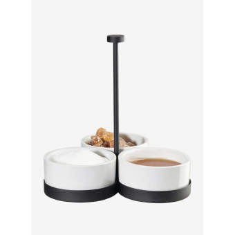 Serviteur 3 coupelles CABARET noir