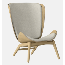 Fauteuil THE READER oak et blanc