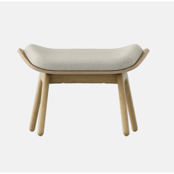 Repose-pied THE READER oak et blanc