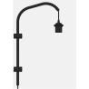 Support d’applique mural WILLOW simple noir