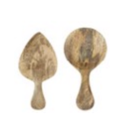 Cuillères décoratives en bois de manguier naturel