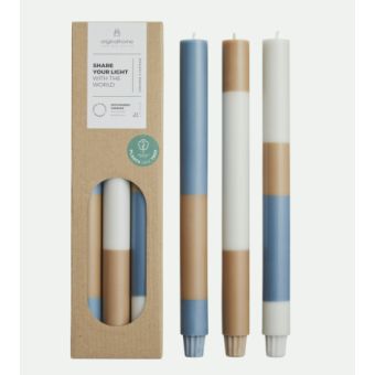 Bougies LAYERED océan X 3