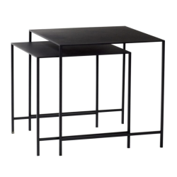 Tables basses DUO noire (set de 2)