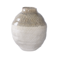 Vase CERAMIC vert et gris