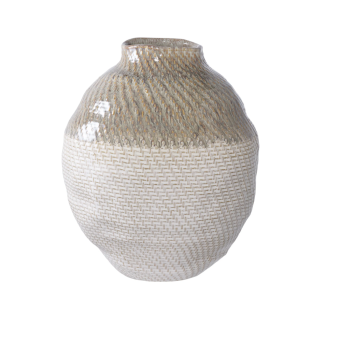 Vase CERAMIC vert et gris