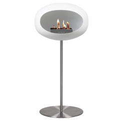 Cheminée STEEL haute blanche