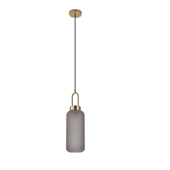 Suspension LUTON en verre fumé