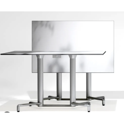 Table SCUDO double 110 x 70 bianco / blanc