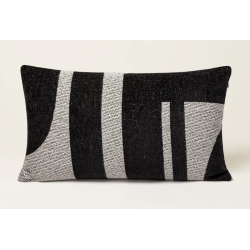 Coussin NILS noir/blanc