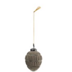 Boule de Noël verte pomme de pin