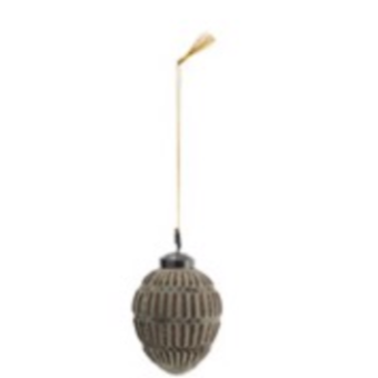 Boule de Noël verte pomme de pin