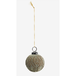 Boule de Noël verte ronde