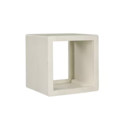 Etagère VERONA bois d'acacia blanc cassé S
