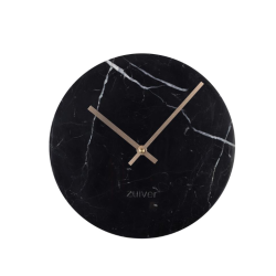 Horloge murale marbre noir