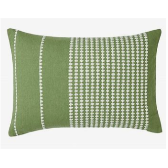 Housse de coussin ADORRA vert 40 X 60cm+ garnissage