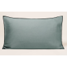 Lot de 2 taies d'oreiller V4G vert de gris CARLINA 50 X 75cm