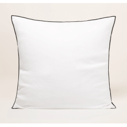 Lot de 2 taies d'oreiller WG blanc pur CARLINA 65 X 65cm