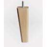 Lot de 4 pieds en bois pour sommier