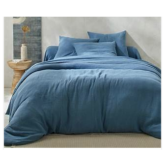 Parure de lit PABLO bleu pétrole 240 x220