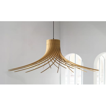 Suspenion ROTOND taille L bois huilé
