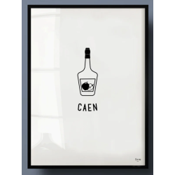 Affiche CAEN encadrée