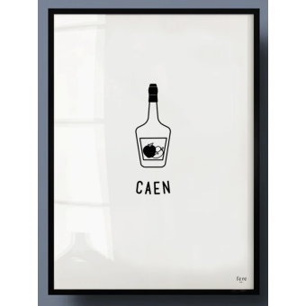 Affiche CAEN encadrée