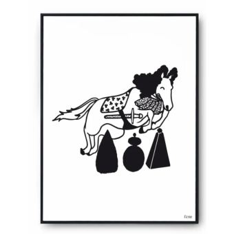 Affiche JO EQUITATION encadrée