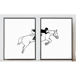 Duo d'affiches EQUITATION