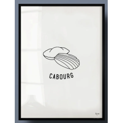 Affiche ville avec cadre Cabourg
