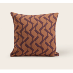 Coussin RAFY prune et orange
