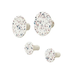 Set de 4 patères PONTO terrazo