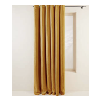 Rideau DARIO moutarde 137x280