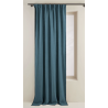 Rideau NINO indigo et feston noir 135x280