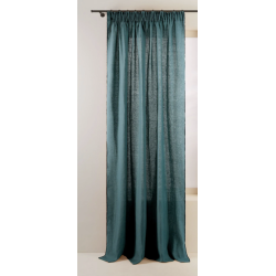 Rideau CARLINA bleu pétrole 150x280
