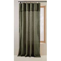 Rideau CARLINA vert kaki 150x280