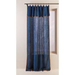 Rideau LALITA bronze et pétrole 140x280