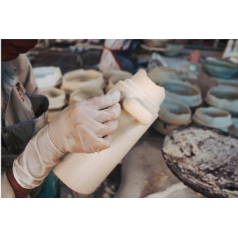 Vase RAYU à rayures grand modèle