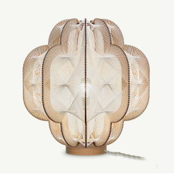 Lampe sur socle OCCYGONE tressage Twist
