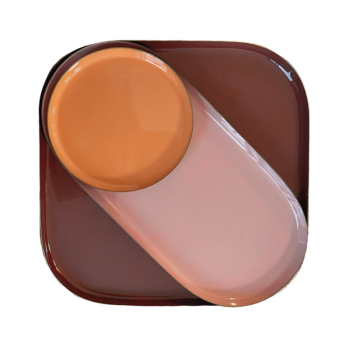 Set de 3 plateaux émaillé