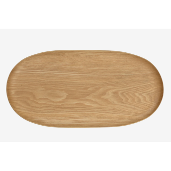 Plateau en bois ovale