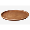 Plateau en bois rond avec petit rebord