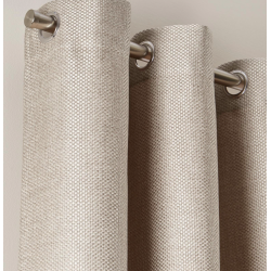 Rideaux à oeillets thermiques COCONUT L 145 x H 277