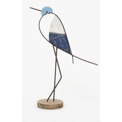 OISEAU en bois sur socle - grand