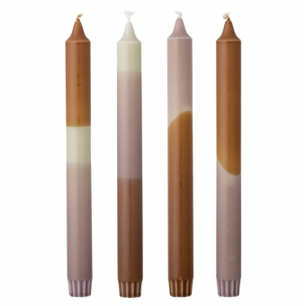 Bougies DIP DYE violet (pack de 4)
