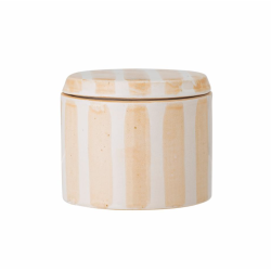 Pot CATHE à rayures jaunes
