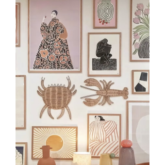 Décoration murale JOAB le CRABE en rotin