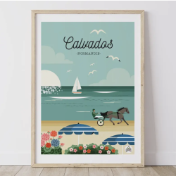 Affiche NORMANDIE 30 x 40 cm