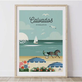 Affiche NORMANDIE 30 x 40 cm